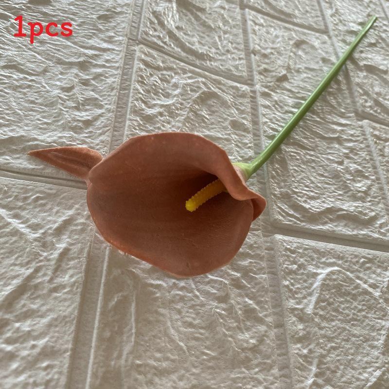 Soft Touch Pu Artificial Calla Lily For Home Styling Decoration Photography