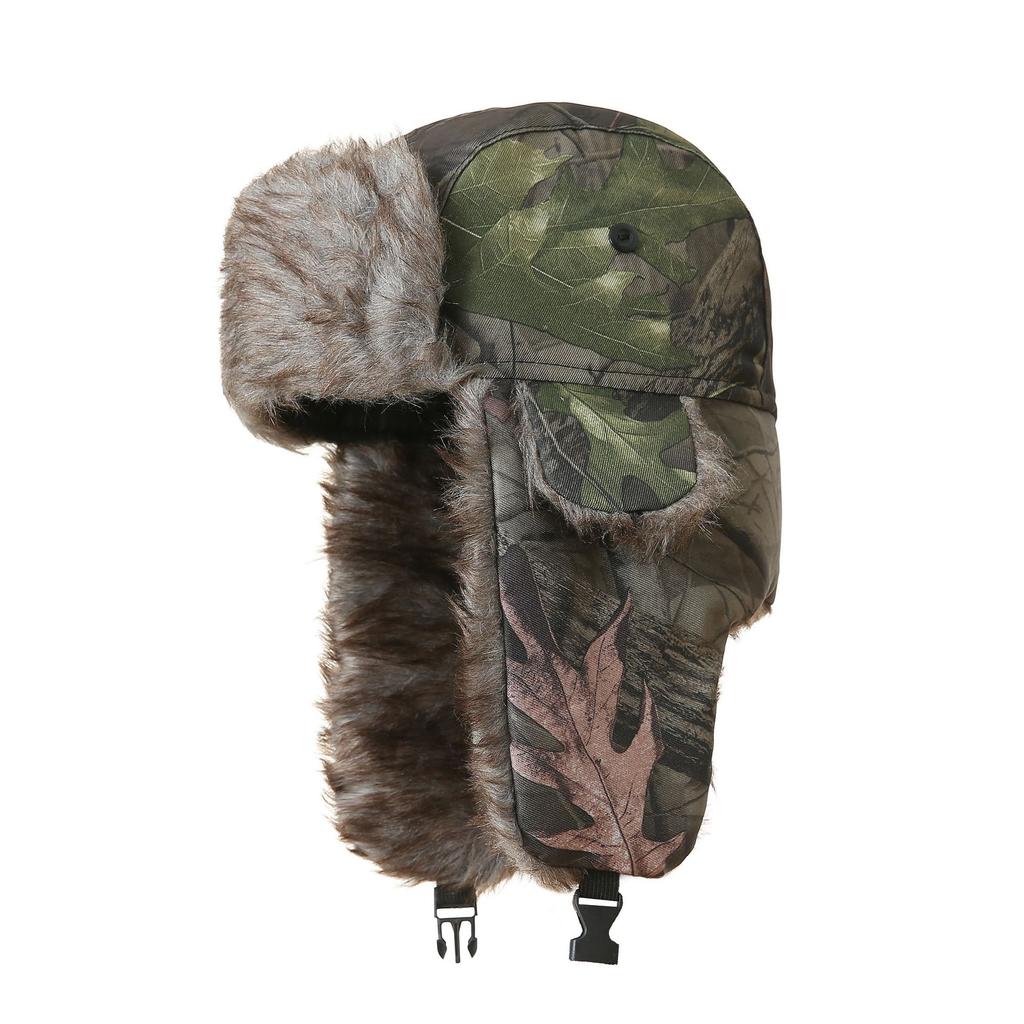 Unisex Camouflage Ushanka-Style Hat Autumn Winter Outdoor Earflap Hat Korean Style Fashion Northeast China Winter Hat