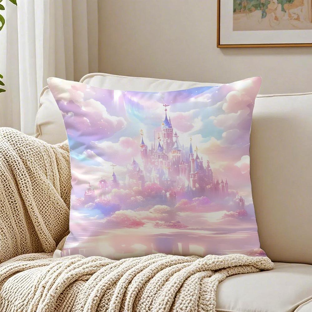 Magical Whimsical Art Dreamy Castle Cushion Cover Pillowcase Antidustmite living Room Sofa Decor Cushion Room