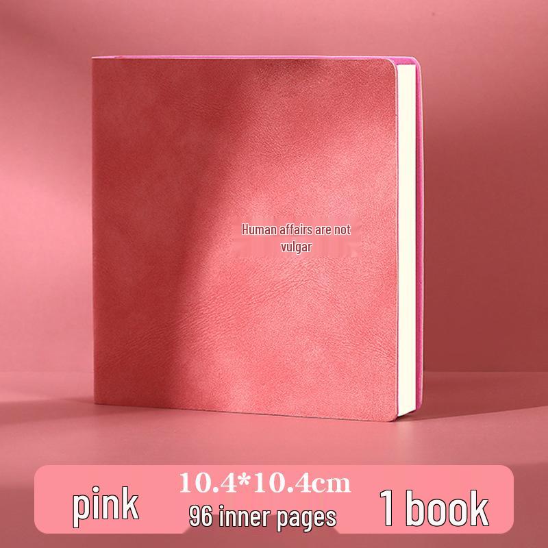 Stylish Cartoon Stamp Mini Notebook: Cute, High-Value, Simple Square Pocket Journal