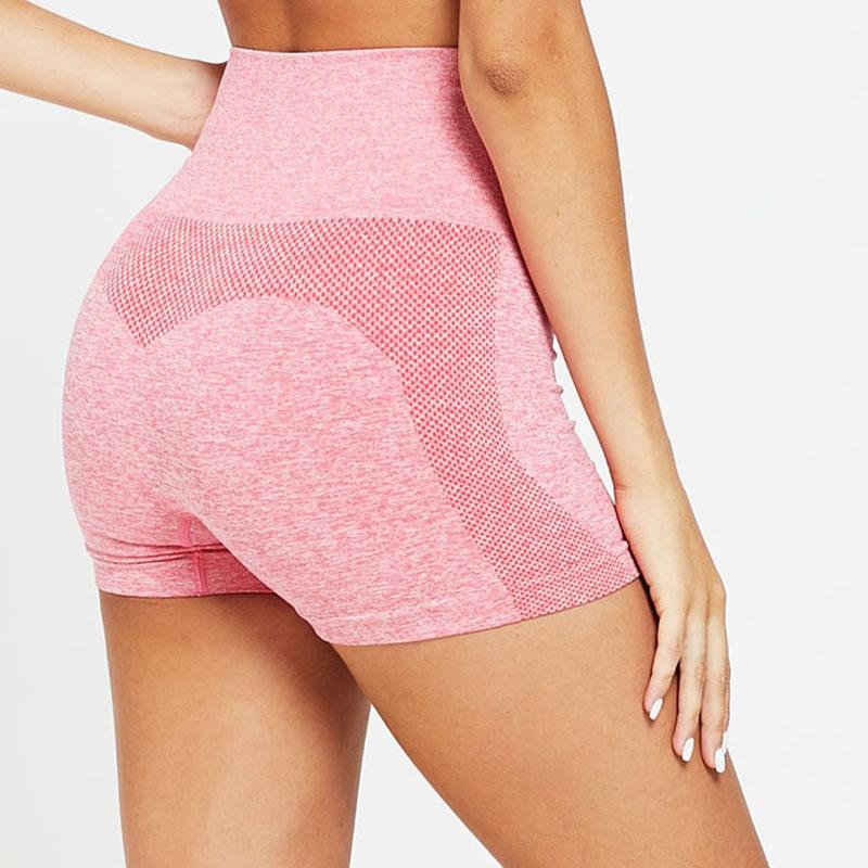 Women Summer Ladies Fashion Running Yoga Shorts Indoor Sports Pants Casual Slim Fit High Waisted Shorts Pure Color Elastic Waist Short Pants