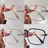 Modische Blaulichtfilter-Brille mit quadratischem Rahmen, leicht, bequem, transparent für Damen