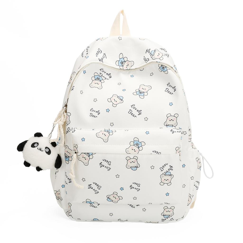 Schoolbag New Large-capacity Load-reducing Casual Backpack Cute Girl Travel Backpack Small Fresh Junior High School Student Backpack