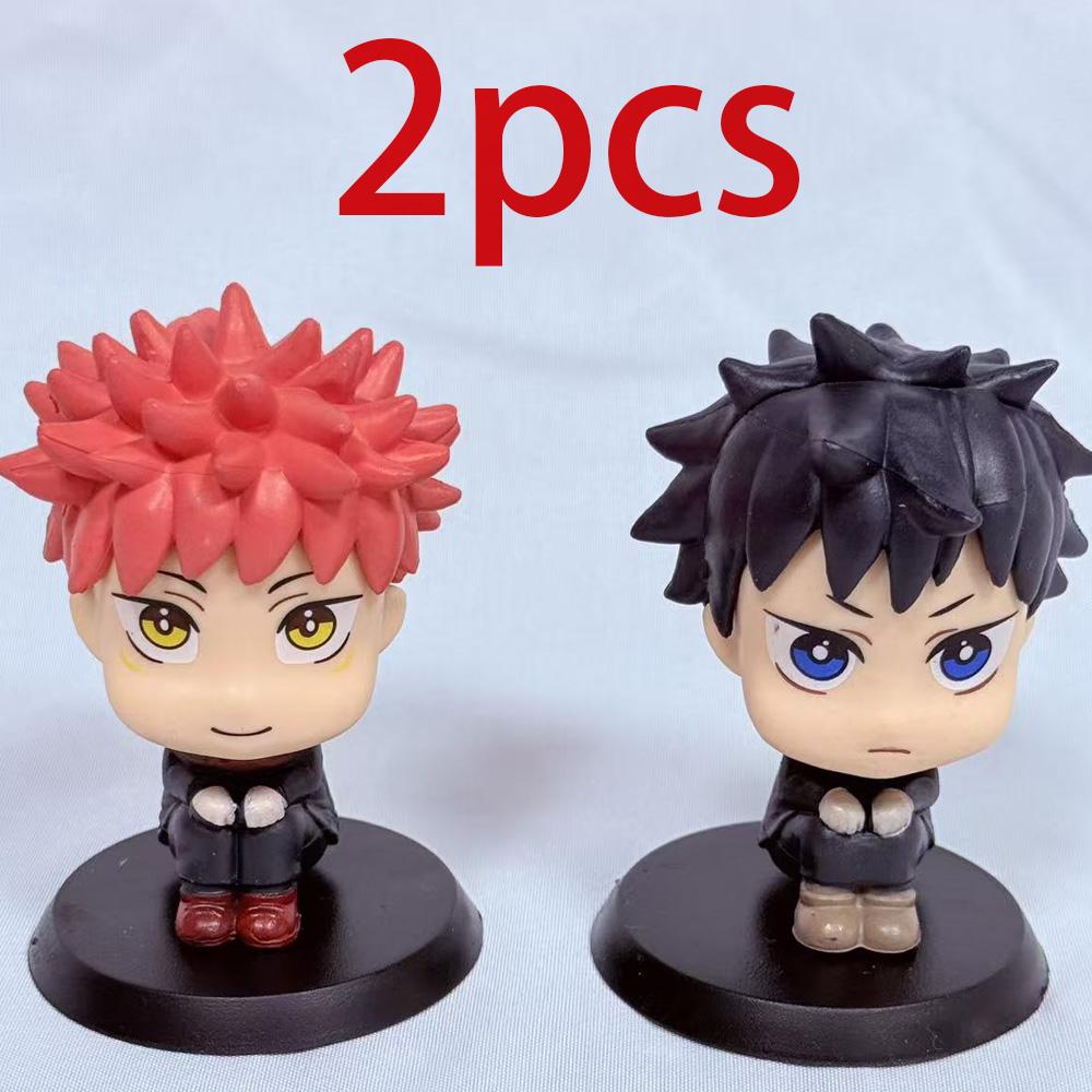 1-5pcsOriginal Jujutsu Kaisen Anime Figure Look Up Kkotsu Yuta Geto Suguru Anime Figure Q Version Cute Model Toys