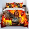 3D VALORANT Spiel Gamer Cartoon Bettdecke Bettwäsche Set Bettbezug Bett Set Steppdeckenbezug Kissenbezug King Queen Size Bettwäsche Set Jungen