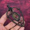 Tree Of Life Copper Thulite Gemstone Pendant Copper Wire Wrapped Jewelry Rainbow  Moonstone Pendant