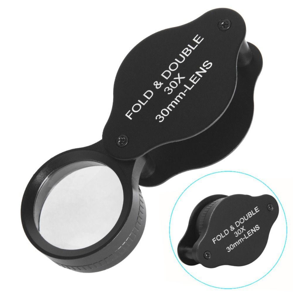 Portable Jewelry Loupe Convenient Storage Handheld Reading Magnifier  Read