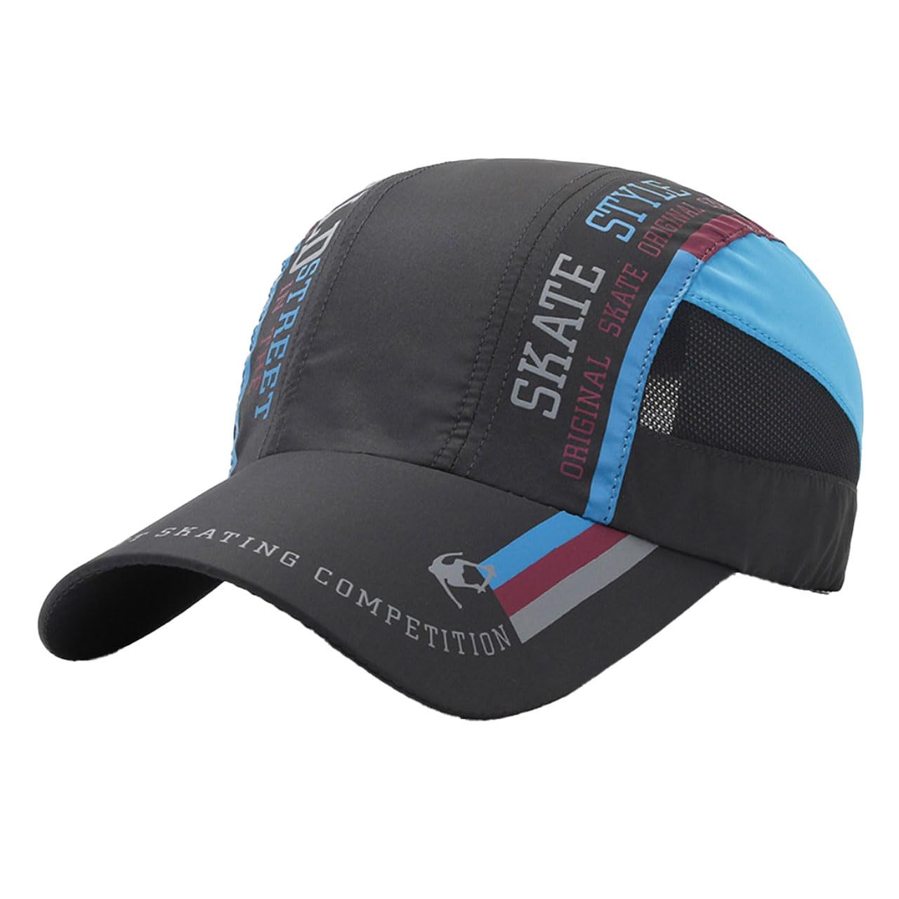 

Кепка Mesh CZA074 [Белый Клык], Уличная, Спортивная, Повседневная, Простая, Мужская, Женская, (Темно-серый)