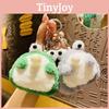 Adorable Plush Frog Keychain Cute Cartoon Bubble Blowing Bag Charm For Girls