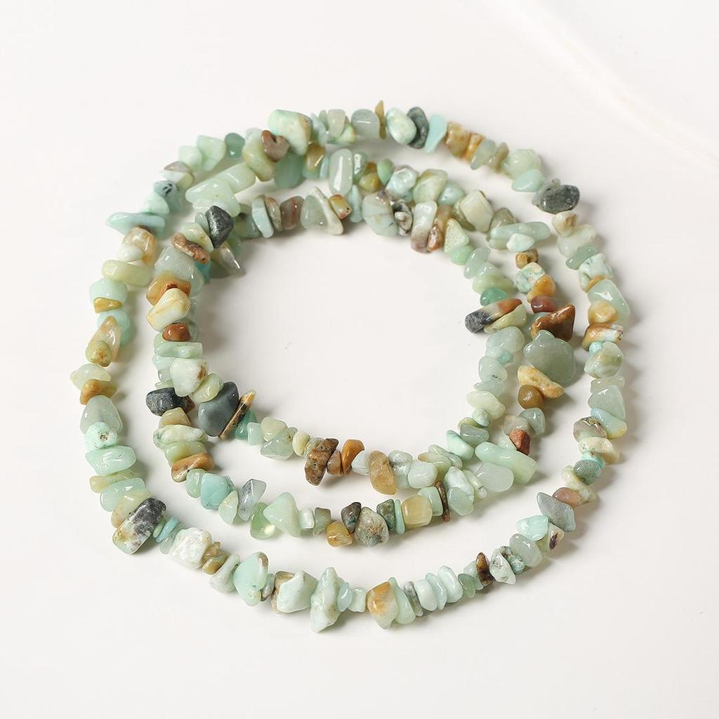 80cm Natürliche Amethyst Splitterkette - Poliert, Unregelmäßige Streifen für DIY Schmuck & Armbänder