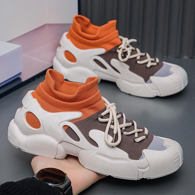 Socks shoes soft sole not tired feet casual sports shoes spring and summer new running octopus platform dad shoes