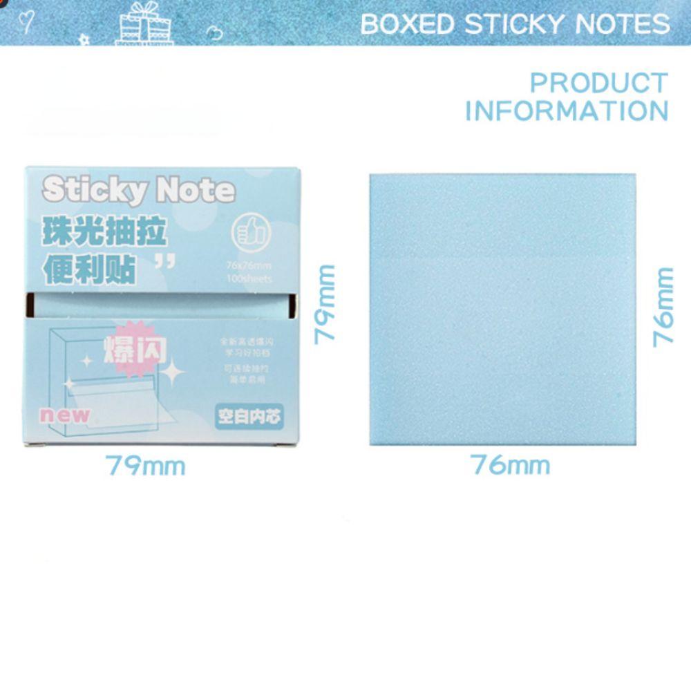 Pull Out Design Memo Pad Paper Translucent Message Stickers Sticky Notes  Office School Stationery