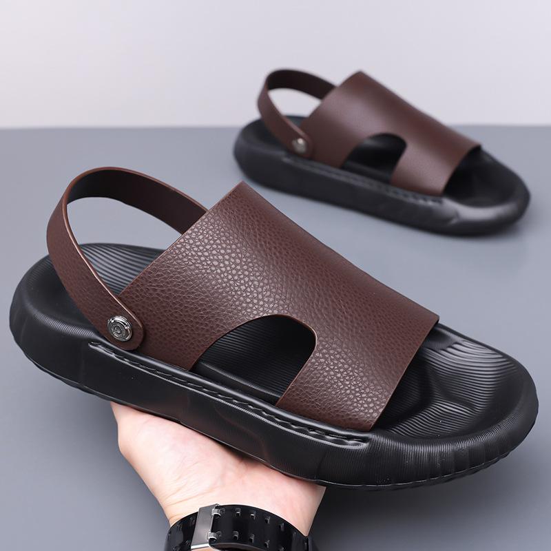 Fashion Summer 2025 New Casual Beach Shoes for Men Anti-slip and Wear-resistant Dual-purpose Slippers Shoes Man Fashion Casual Sandals