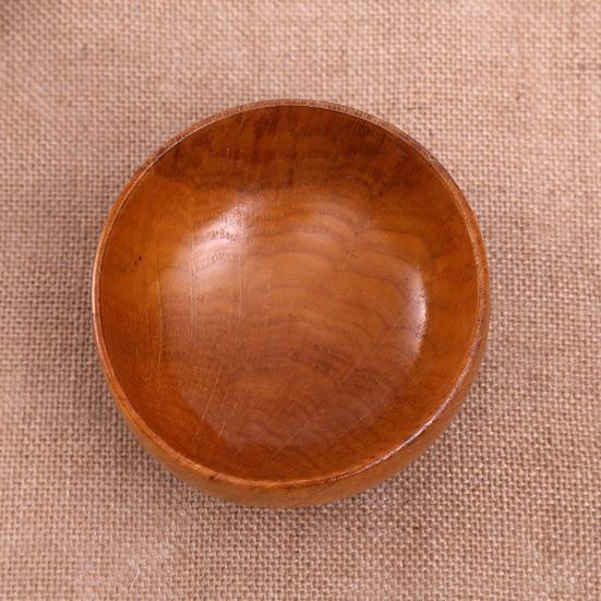 Přírodní kulaté salátové nudle Dřevěná mísa na polévku Ruční výroba rýže Držák odolný proti nárazům