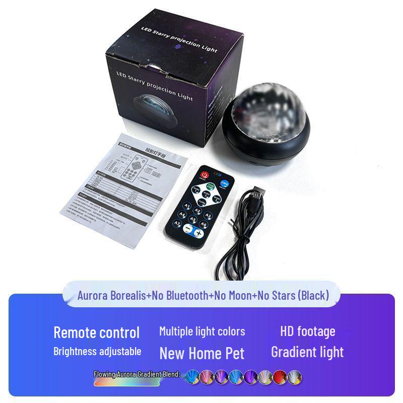 Bluetooth Aurora Projektor: Sternenhimmel & Wasserwellen Laserlicht für Schlafzimmeratmosphäre