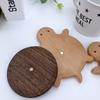 Solid Wood Insulation Mat Wooden Turtle Shape Heat Resistant Mat Tea Coffee Cup Kettle Insulation Pad Home Office Supplies