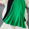Spring And Autumn Professional Temperament Mermaid Skirt Office Lady Mid-Length Solid Package Hip Skirt High Waist Skirts