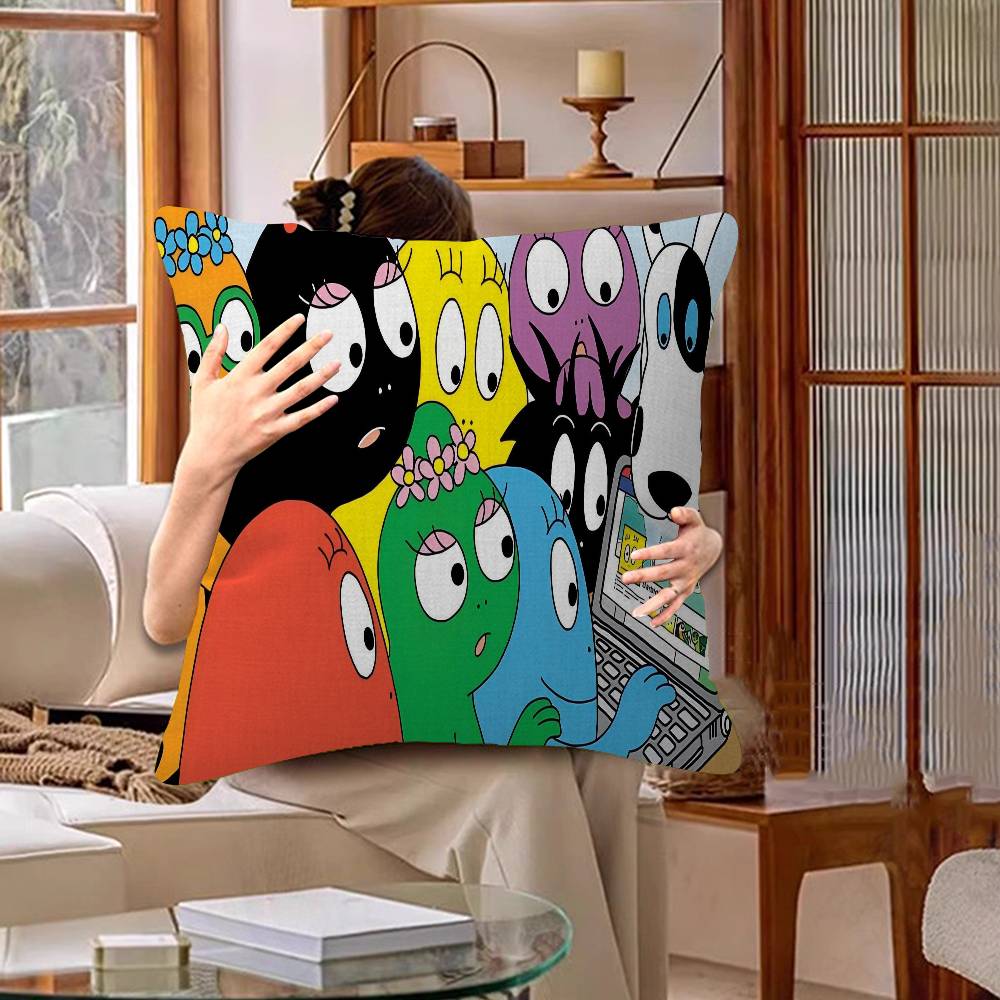Barbapapa Cartoon Kissen Geschenke Heim Büro Einrichtung Schlafzimmer Sofa Auto Kissenbezug Hülle 45x45cm