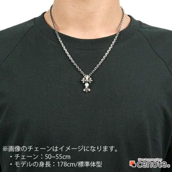 Gothic Cross Pendant Sapphire 925 Silver p0253 [Cenote] [Silver Accessory]
