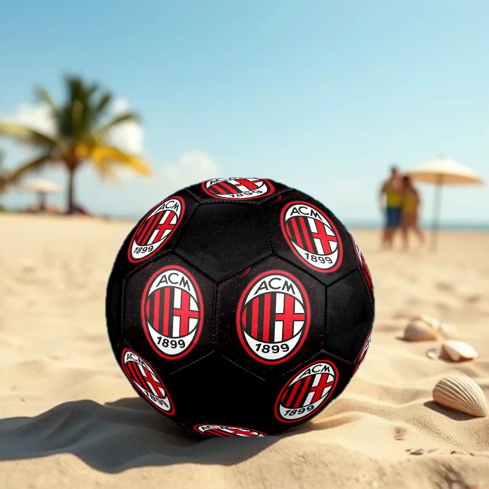 1 pz Pallone da Calcio AC Milan Taglia 5 Pallone da Calcetto Indoor Moda Colorato Gioco in Giardino - Ottimo Regalo per i Fan dello Sport HE18