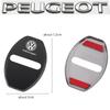 4Pcs Zinc Alloy Car Door Lock Buckle Protection Cover Anti-Collision Shock Absorbing Cushion For VW Golf T‑Roc Tiguan Polo MK7