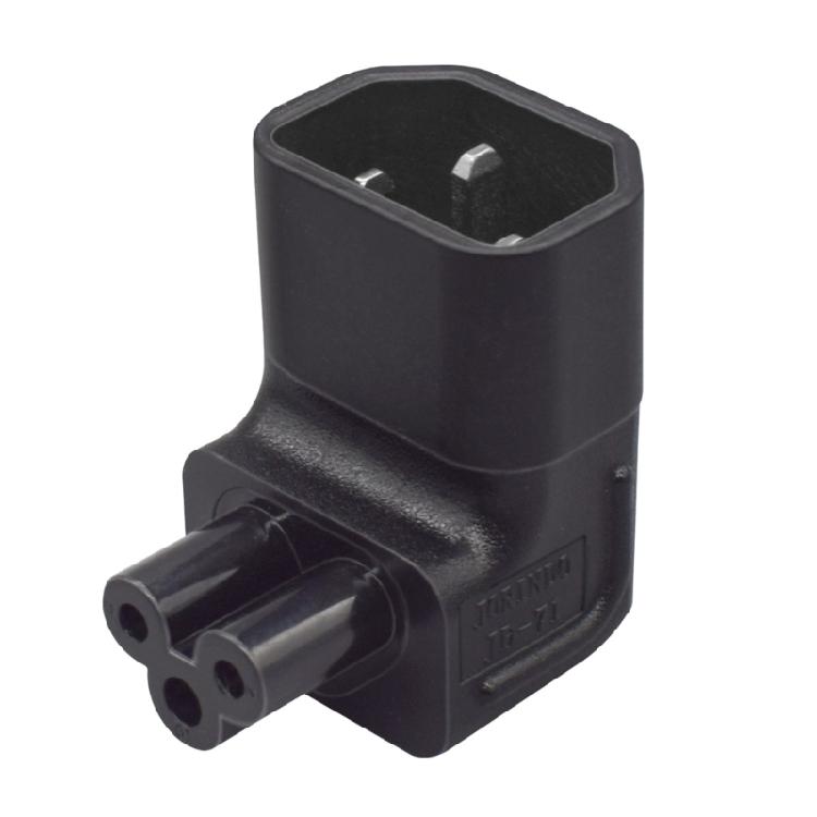 Adaptador de Corriente Universal Convertidor Adaptador IEC 320 C14 a C5 Ángulo Arriba/Abajo