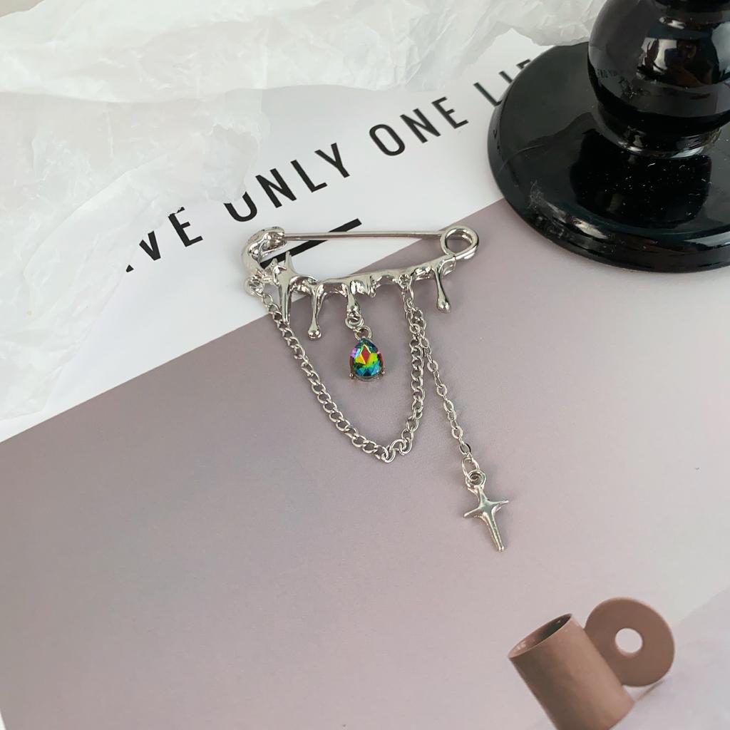 Personalized Chain Brooch, Clothing Decoration, Suit Brooch, Accessories