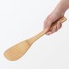 MUJI Soot Bamboo Cooking 30cm 83074920 Spatula, Approx. Long,
