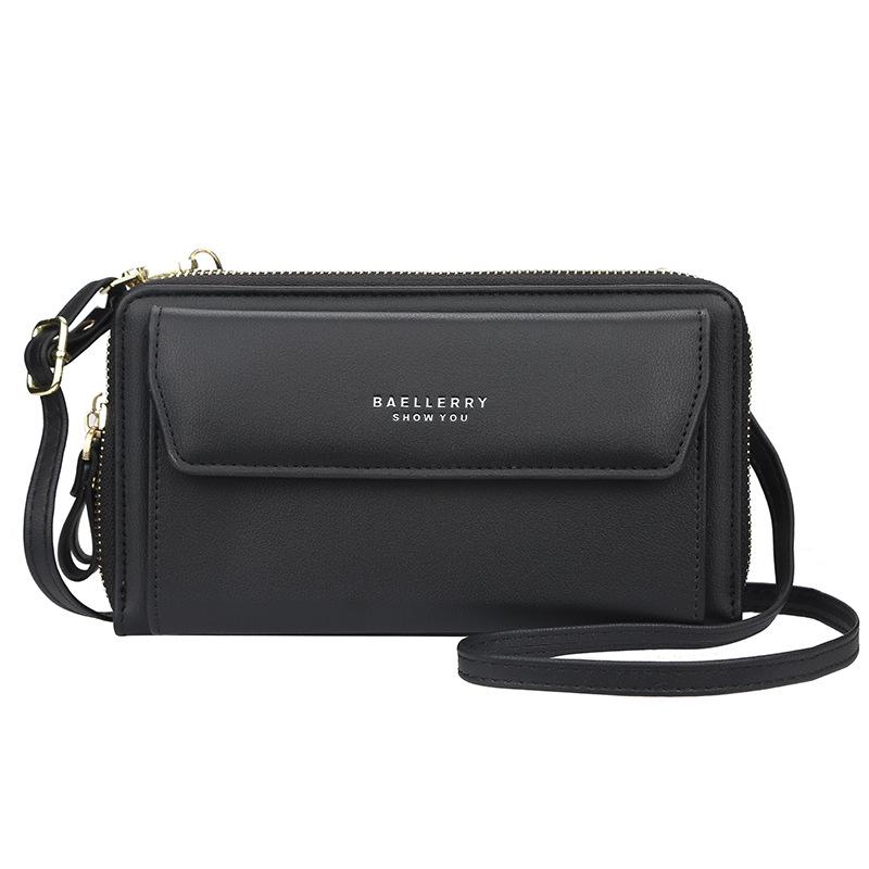 

Baellerry Women s Double Zipper Crossbody Bag - Stylish, Versatile, and Spacious for Phone and Essentials