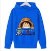 Anime One Piece Hoodies Luffy Casual Ace Law Roronoa Zoro Luffy Streetwear Kids Boys Sweatshirts Pullover Hooded Fashion Costume