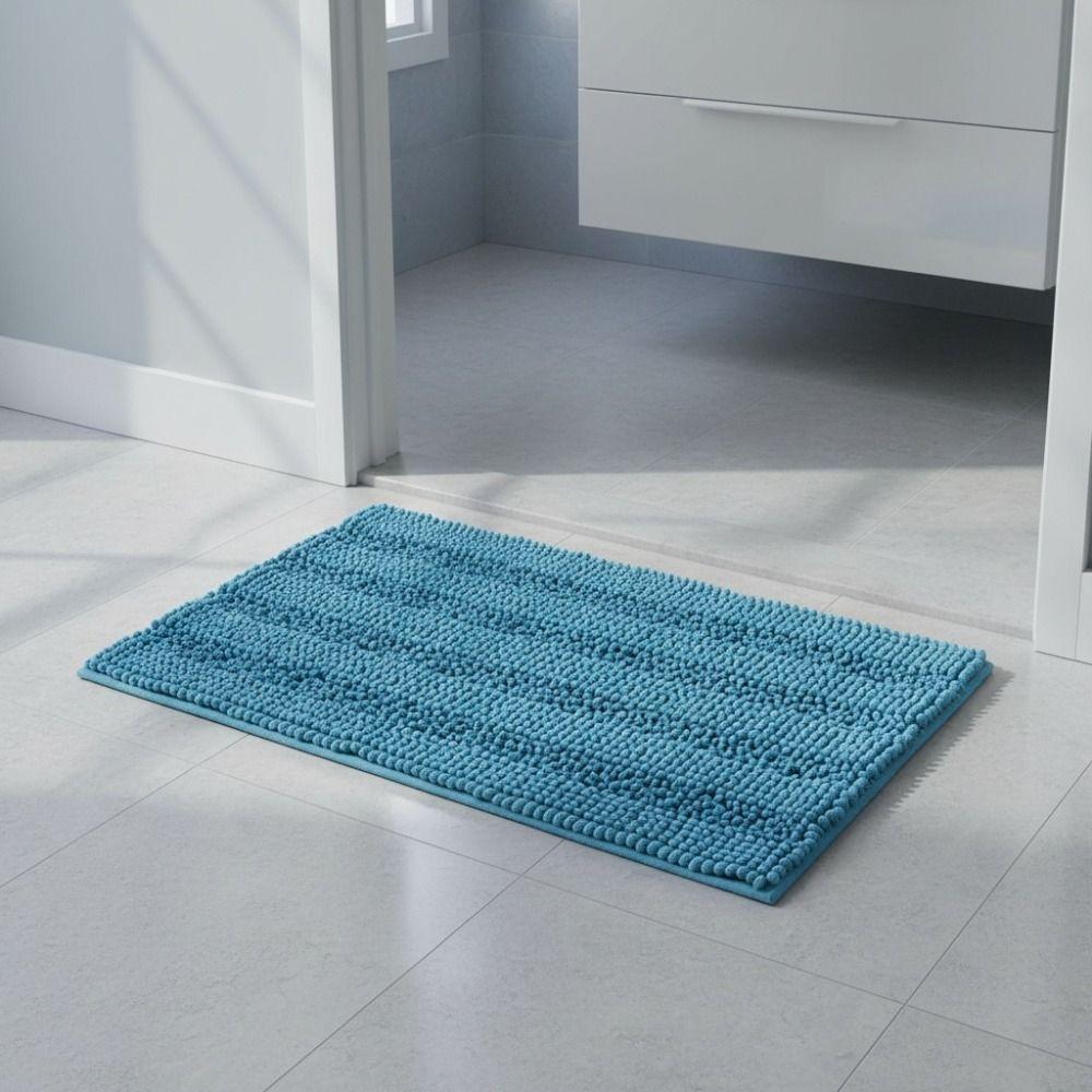 Shaggy Hair Chenille Bath Mat Non-Slip Kitchen Floor Mat Practical Small Carpet  Bedroom