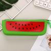 Silicone Pencil Case Simulated Fruit Stationery Pouch Portable Stationery Organizer  Students