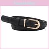 Womens Pu Spring Leather Skinny Belt Metal Pin Buckle Outdoor Leisure Belt Waist