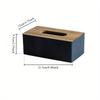 Tissue Box Napkin Holder Case Paper Box Container Bamboo Cover Solid Wood Hotel Storage Box Home Table Decoration