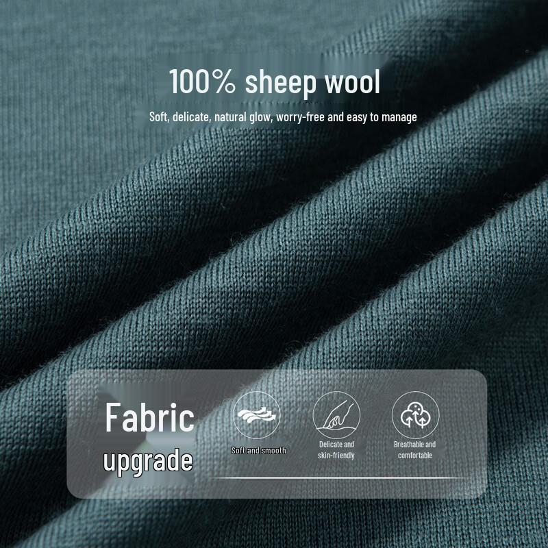 Hodo Men's 100% Luxury Wool Knit Pullover Sweater