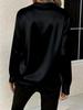 2025 Women's Spring/Autumn Simple V-Neck Loose Shirt - Versatile & Stylish