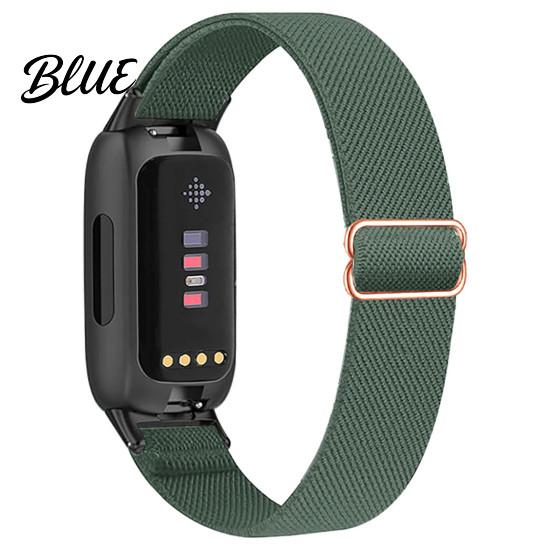 Quick Release Watch Band Elastic Nylon Bands for Fitbit Inspire 3 Adjustable Replacement Strap Smartwatch Breathable Woven Sports Wristband Women Men