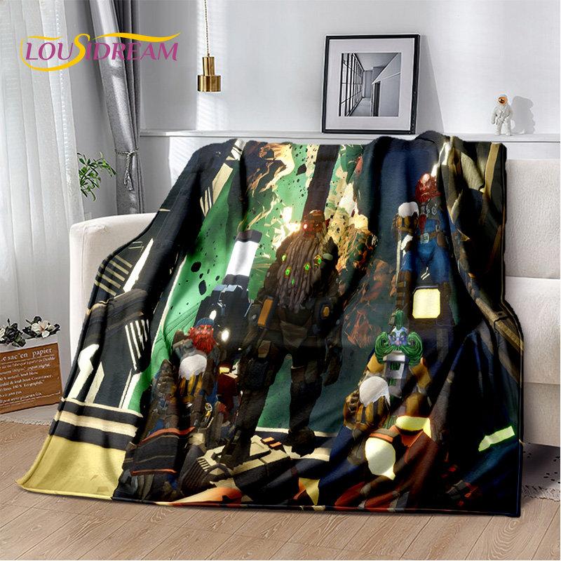 DRG Deep Rock Galactic Game Gamer Soft Plush Blanket,Flannel Blanket Throw Blanket for Living Room Bedroom Bed Sofa Picnic Cover