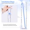 Professional Portable Stadiometer - Adjustable 20-210cm Dual Scale Wall-Mounted Height Rod | Medical-Grade Accuracy