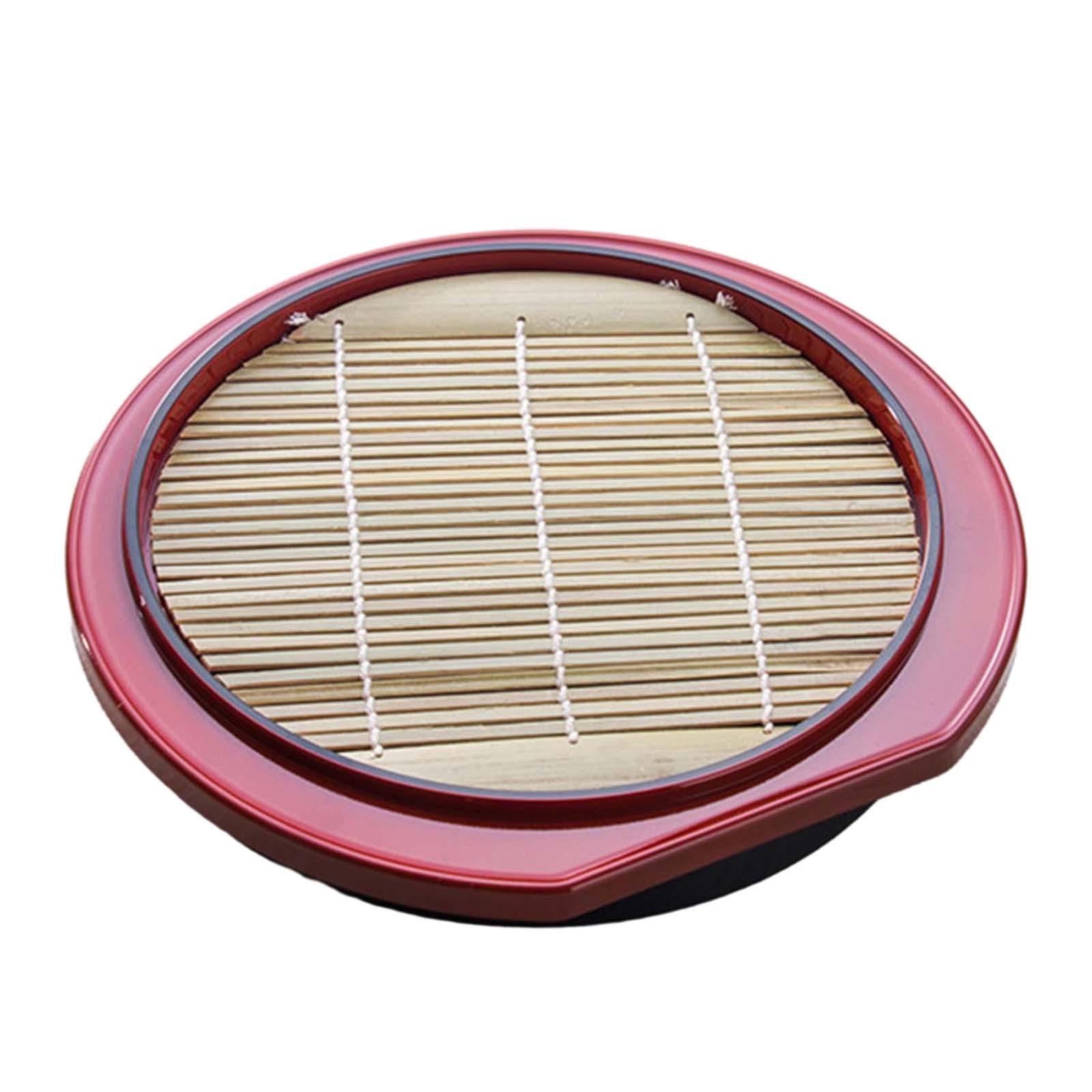 Soba Noodle Plate Versatile Sashimi Platter Food Platter with Drain Mat Sushi Plate for Home Restaurant Gatherings Parties