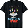 Just Here for The Iftar Ramadan Graphic Women Tee Funny Islamic Meal TShirt Casual Summer Top Fashion 2026 New Short Sleeve Top