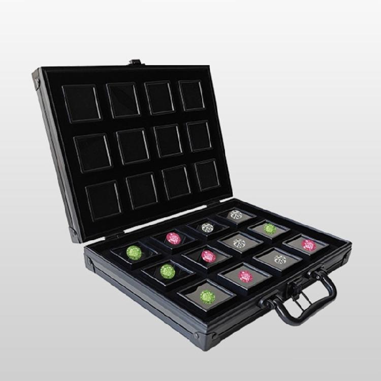 Spacious Aluminum Alloy Gemstones Storage Box With Protective Foam Insert Designs for Collectors and Enthusiasts