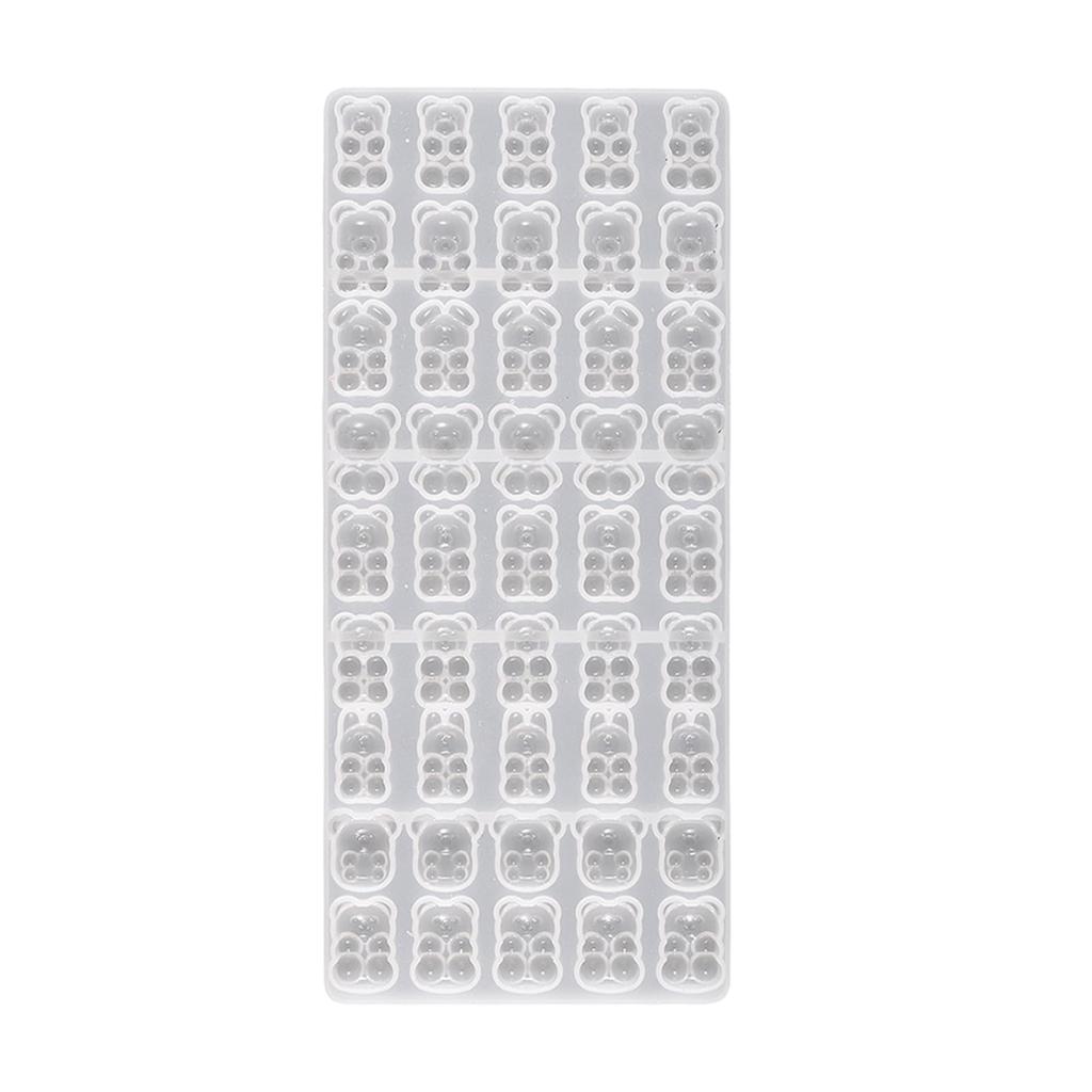 Meltryllis Mini Silicone 45 Animal Shapes for and Resin and DIY Crafts Mold, Cavities, Bear, Rabbit, Mouse, Accessories, Keychains,