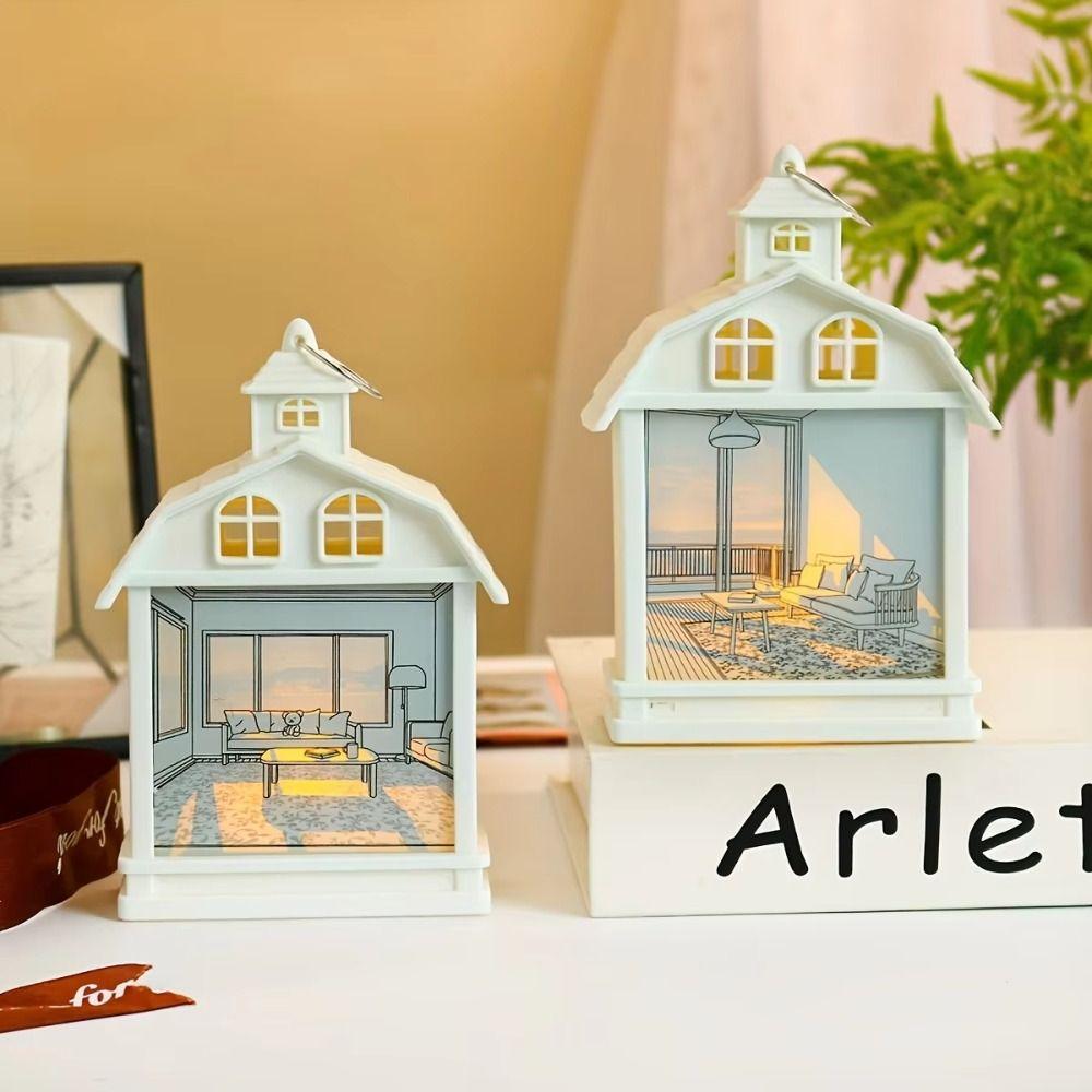 

Cartoon LED View Painting Light Mini Christmas Tree Pendant Lamp Car Style 1