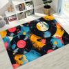 Vinyl Record Music Carpet DJ Screen Tape Rug for Bedroom Living Room Sofa Home Doormat Decor,Large Kid play Non-slip Floor Mat