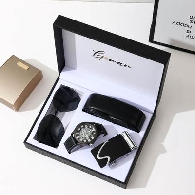 Set cadou de sărbători: Curea de piele, Ceas, Portofel pentru iubit