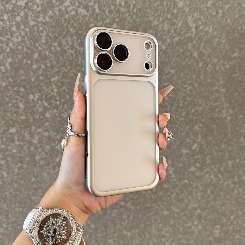 

For IPhone 17Pro Plating Hard PC Matte Business Case for IPhone 17Air 16 15 14 ProMax 13 Camera Film Protection Ultra Slim Cover For iPhone 14