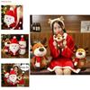 Cute And Cuddly Christmas Plush Santa Elk Snowman Doll Ideal For Holiday Decor