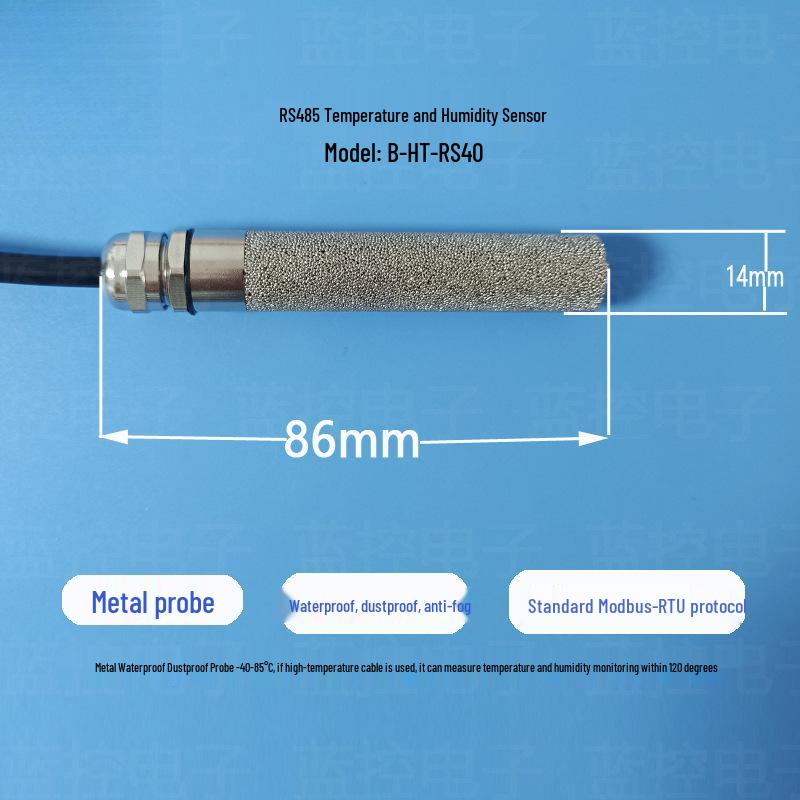 RS485 Modbus RTU Industrieller Temperatur- und Feuchtigkeitssensor, Wasserdichter und staubdichter Sender.
