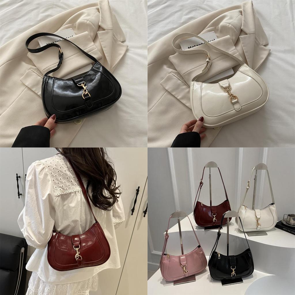 French Chic Single Shoulder Bag Pu Summer Casual Purse For Women